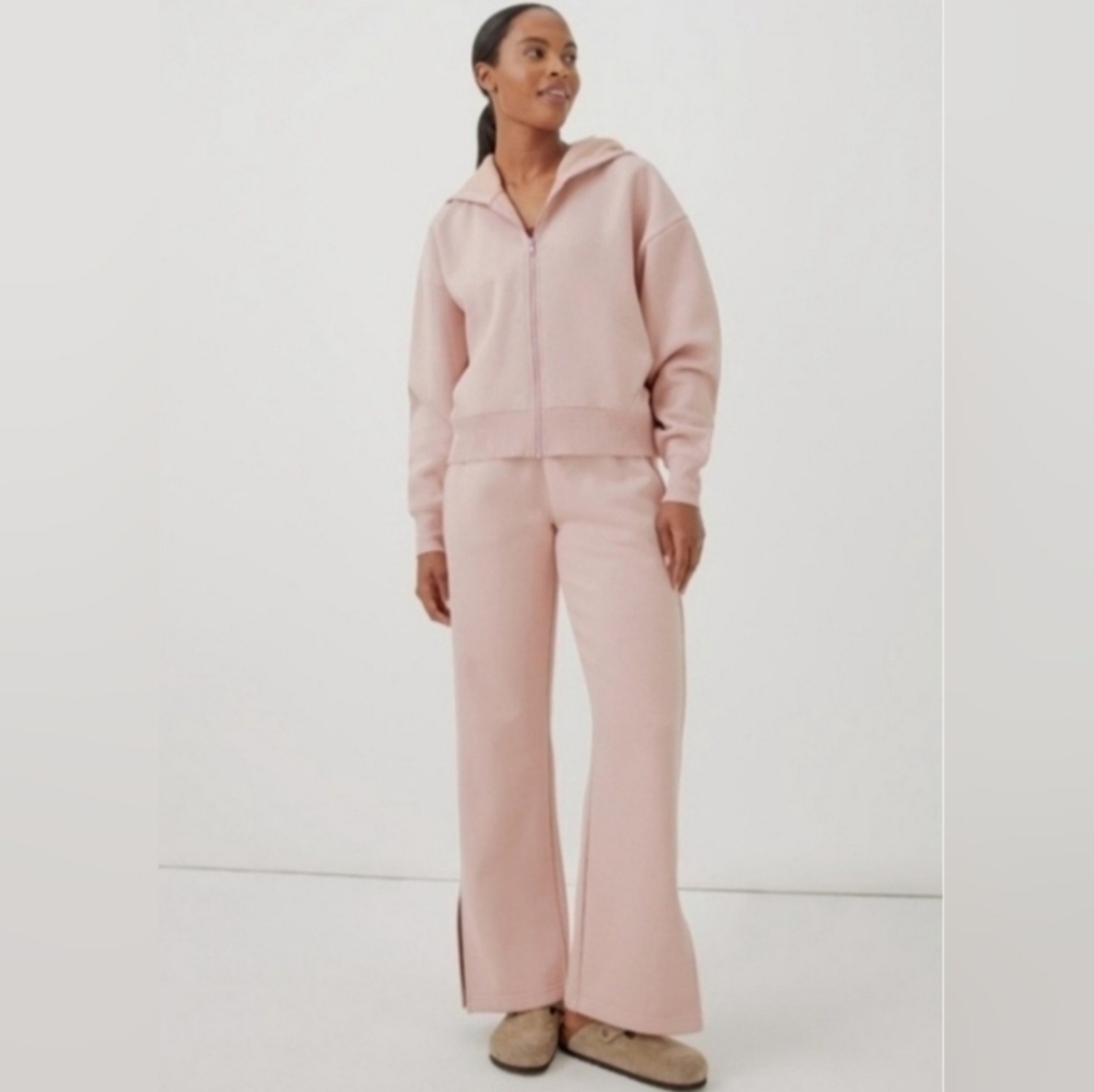 Pact Pink Wide Leg Courtside Pants
